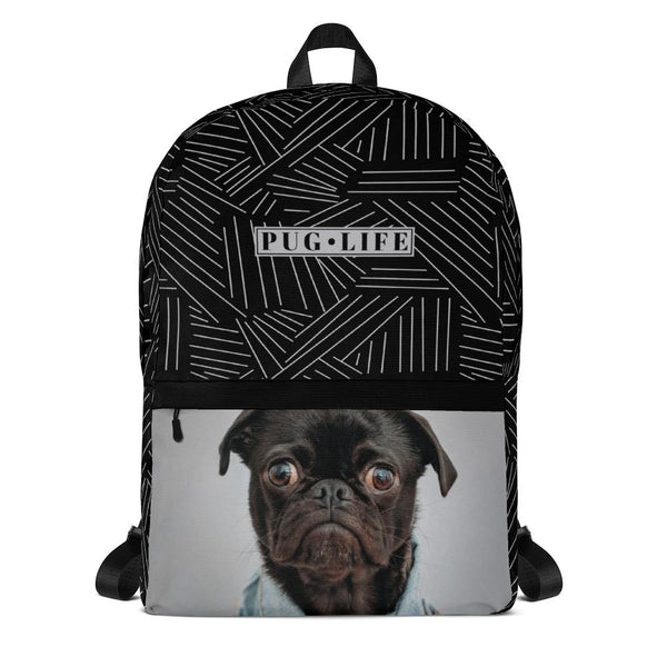 Black sales pug backpack