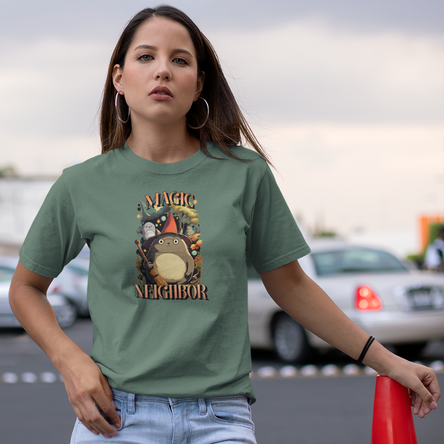 Magic Neighbor Fan Art Totoro Inspired Gildan Unisex T-shirt