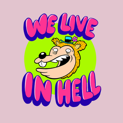 We All Live in Hell Gildan Unisex Long Sleeve Tee