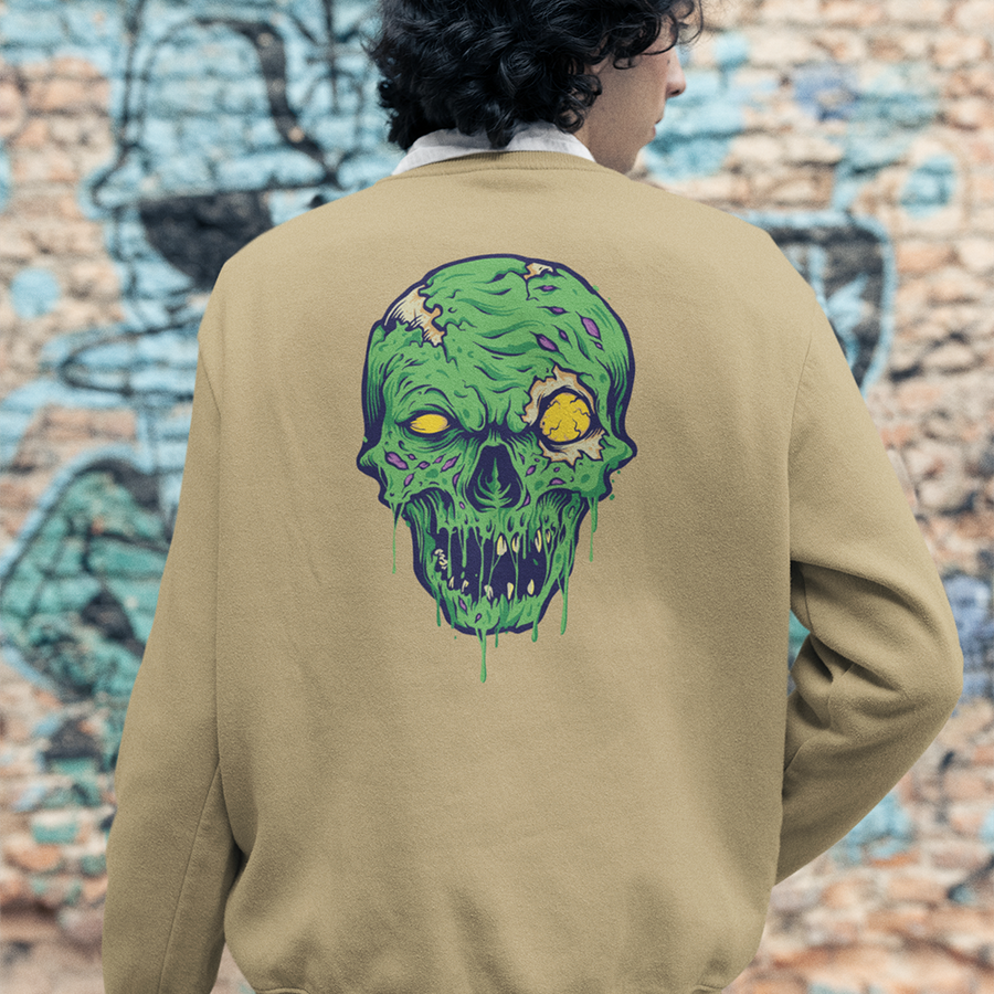 Skull Zombie Crewneck Unisex Sweatshirt