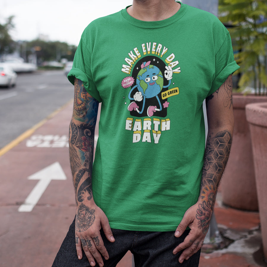 Make everyday earth day gildan unisex t-shirt