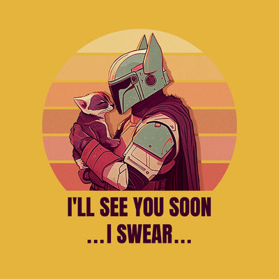 I'll see you soon Mandalorian inspired fan art gildan unisex t-shirt