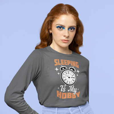 Sleeping Is My Hobby Unisex Gildan Long Sleeve Tee