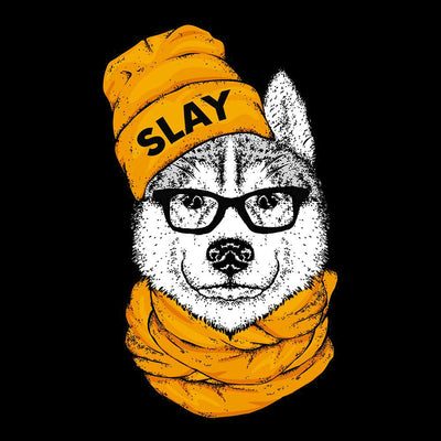 Slay hipster husky gildan unisex long sleeve tee