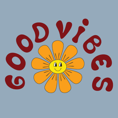 Good vibes flower gildan unisex t-shirt