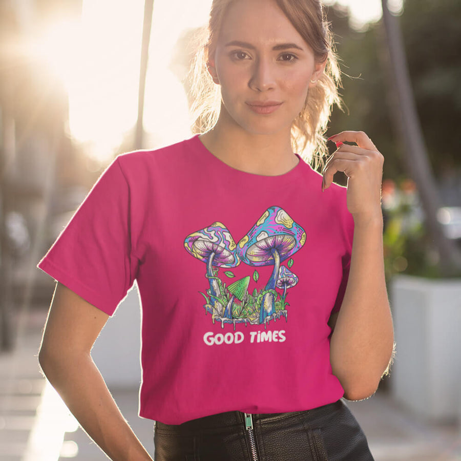 Good times mushrooms set gildan unisex t-shirt