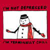 I'm not depressed I'm terminally chill canvas unisex long sleeve shirt