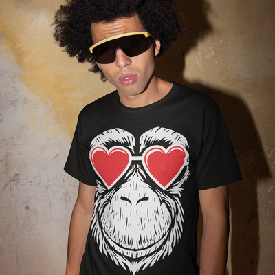 The love chimp unisex crew neck t-shirt