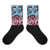 Faces throwing up faces illustration sublimated socks