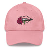 Rose lips baseball cap