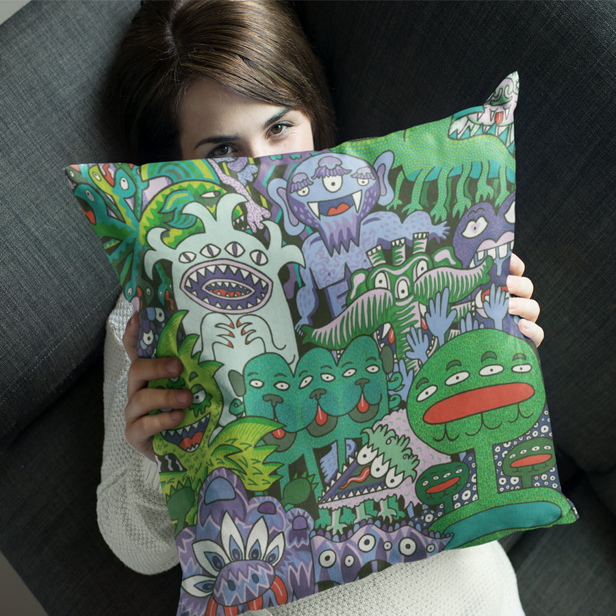 Monster friends pillow