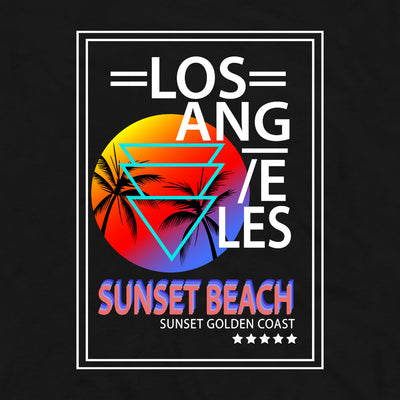 Los Angeles sunset golden coast gildan unisex t-shirt