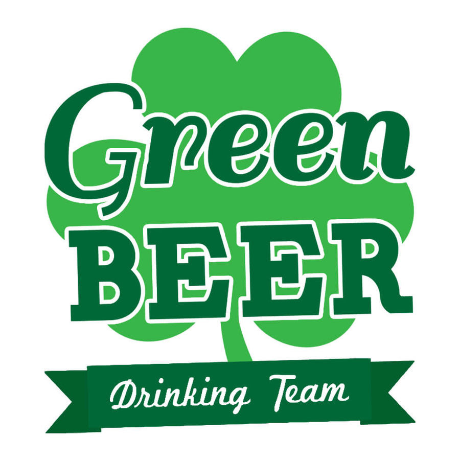 Green beer drinking team beer stein