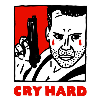 Cry Hard canvas unisex tank