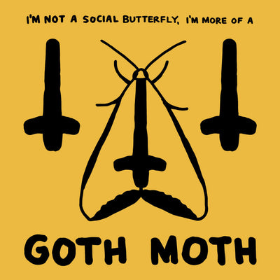 Goth moth gildan unisex t-shirt