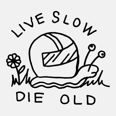 Live Slow Die Old Snail Canvas Unisex Long Sleeve Shirt