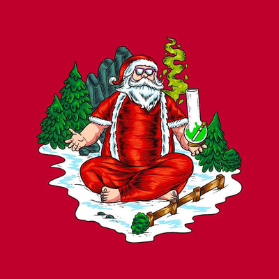 Bong rips with Santa unisex t-shirt