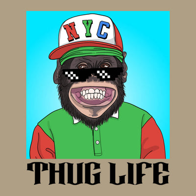 NYC thug life crewneck unisex sweatshirt