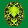 Weed Alien Crewneck Unisex Sweatshirt