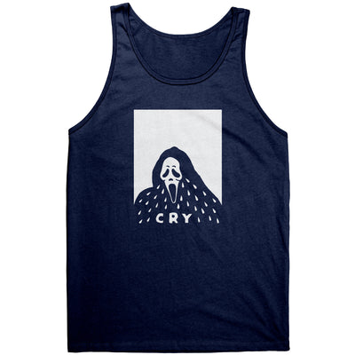 Cry Ghostface canvas unisex tank