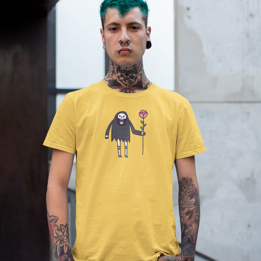 Grim reaper rose gildan unisex t-shirt