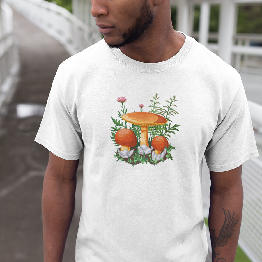Amanita caesarea mushrooms gildan unisex t-shirt