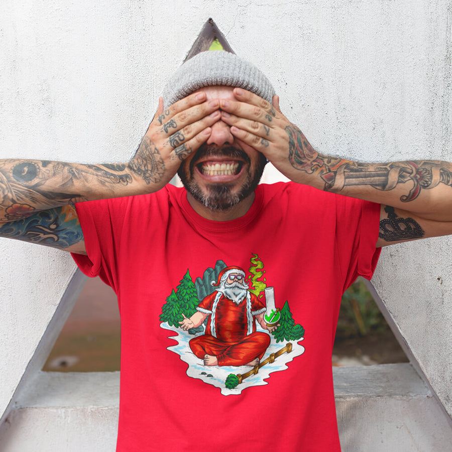 Bong rips with Santa unisex t-shirt