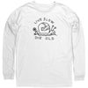 Live Slow Die Old Snail Canvas Unisex Long Sleeve Shirt