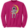 Pizza & Ice Cream Astronaut Crewneck Unisex Sweatshirt