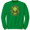 Weed Alien Crewneck Unisex Sweatshirt