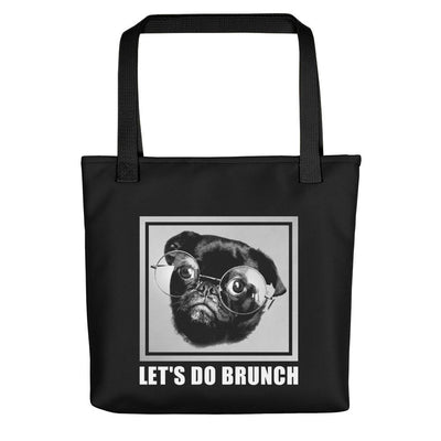 Let's do brunch hipster pug tote bag - HISHYPE