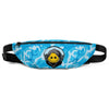 Smiley weed reaper on aqua camo fanny pack - HISHYPE