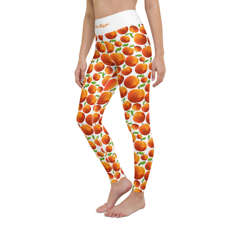 DUMMY THICC tossed peaches yoga leggings - HISHYPE