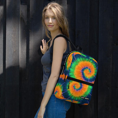 Stay trippy always lit tie dye backpack - HISHYPE