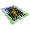 Always baked blazing pizza fleece blanket - HISHYPE