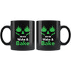 Wake & bake black 11oz mug - HISHYPE