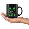 Wake & bake black 11oz mug - HISHYPE