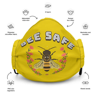 Face Mask - Bee Safe Honey Bee Face Mask