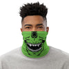 Skull neon green neck gaiter - HISHYPE