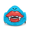 Turquoise Dracula fangs face mask - HISHYPE