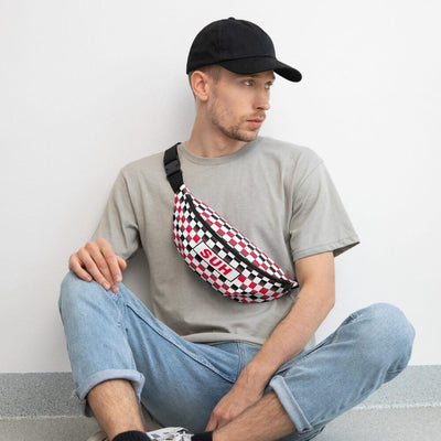 SUH checkered fanny pack - HISHYPE