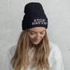 Stop hatin' cuffed beanie - HISHYPE