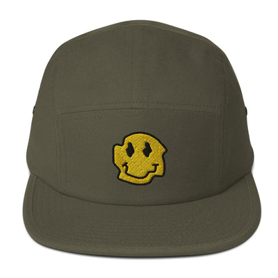 Warped smiley five panel cap - HISHYPE