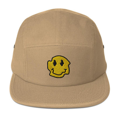 Warped smiley five panel cap - HISHYPE