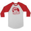 Xmas time Santa knuckles canvas unisex 3/4 raglan - HISHYPE