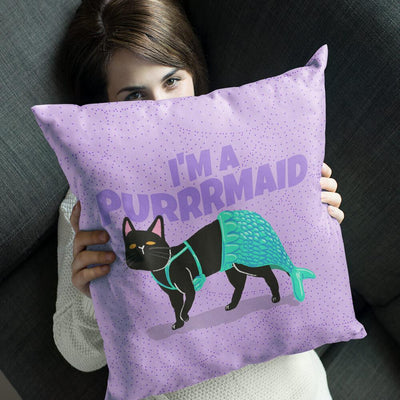 I'm a purrrmaid cat pillow - HISHYPE