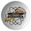 A slice a day keeps the sadness away 10" dinner plate - HISHYPE