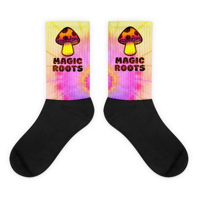 Magic roots mushroom tie dye sublimated socks - HISHYPE