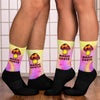 Magic roots mushroom tie dye sublimated socks - HISHYPE