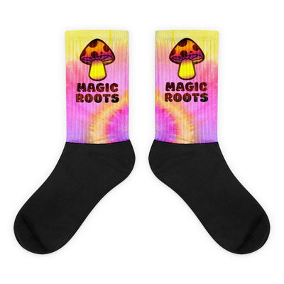 Magic roots mushroom tie dye sublimated socks - HISHYPE